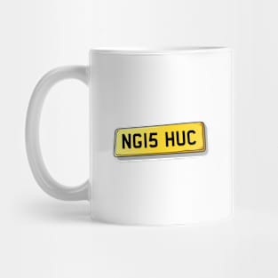 NG15 HUC Hucknall Number Plate Mug